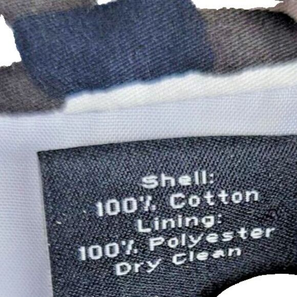 Ann Taylor Dress Womens 8 Black Brown Cream Geometric V-Neck Corpcore Siren - Picture 12 of 16